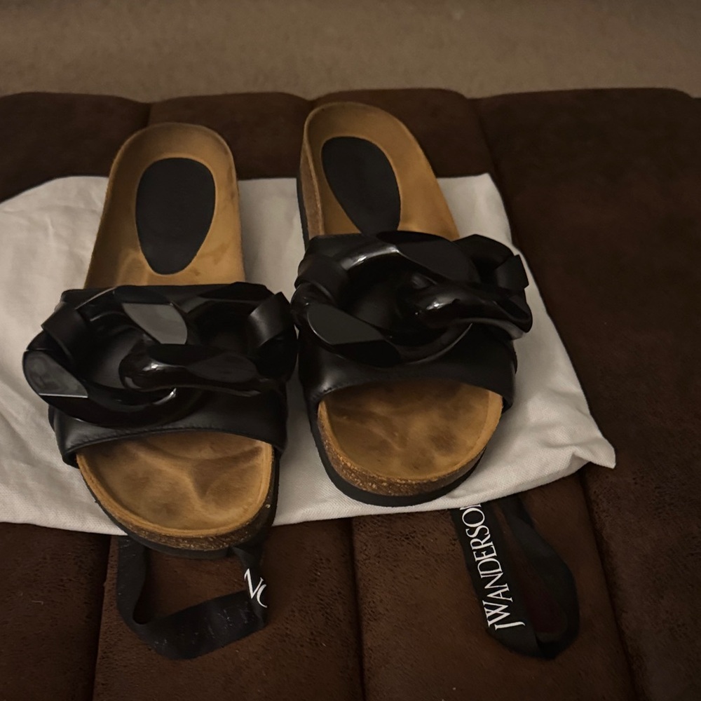 JW Anderson Black Chain Mules size 39